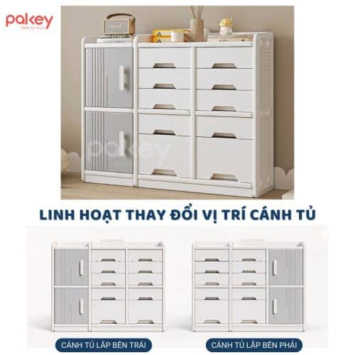 Mỗi tầng của kệ cung cấp đủ không gian giúp tạo ra sự gọn gàng và ngăn nắp