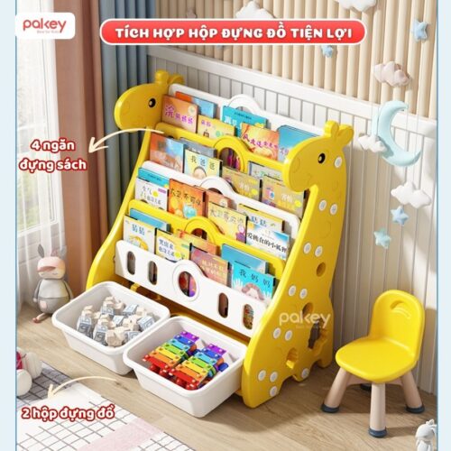 Kệ sách cho bé Pakey hươu cao cổ 22 Kệ sách cho bé Pakey hươu cao cổ