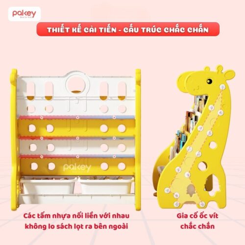 Kệ sách cho bé Pakey hươu cao cổ 19 Kệ sách cho bé Pakey hươu cao cổ