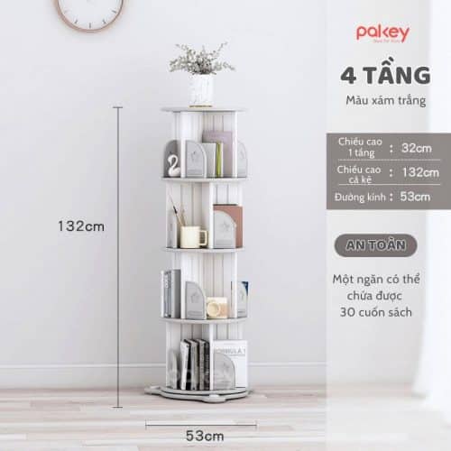 Kệ có thể đặt ở một góc nhỏ trong phòng khách, phòng ngủ hoặc văn phòng làm việc mà không chiếm nhiều diện tích