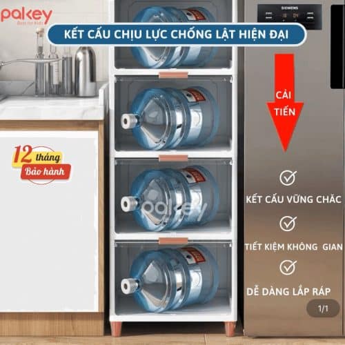 Tủ nhựa cho bé cánh trượt gồm nhiều chức năng tiện lợi đáp ứng mọi nhu cầu cất trữ trong gia đình