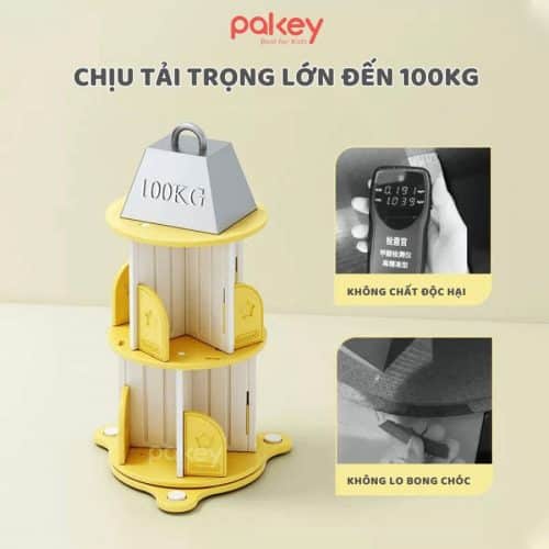 Kệ sách xoay có khả năng tải trọng lên tới 100Kg