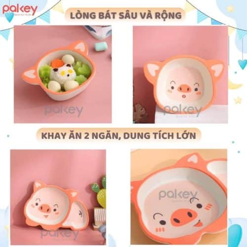 Set ăn dặm sợi tre 5 món A017 13 Set ăn dặm 5 món A017 là món đồ ăn dặm không thể thiếu trong quá trình ăn dặm của trẻ nhỏ