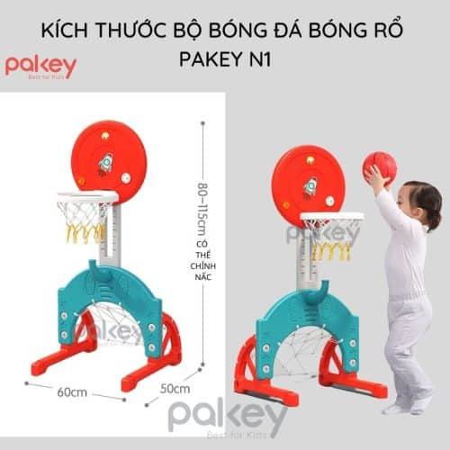 Bộ cầu trượt liên hoàn có kèm theo vòng bóng rổ, cho phép trẻ nhỏ tăng cường vận động