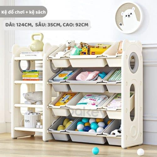 Kệ để đồ 4 tầng kèm hộc - Pakey gấu trắng 29 Bộ ốc chốt trong set kệ được làm từ nhựa chắc chắn, đảm bảo độ bền và độ kín chắc khi kết nối các thành phần với nhau