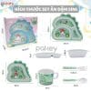 Set ăn dặm sợi tre 5 món A022 23 Set được bọc bên ngoài lớp hộp cứng cáp, sang trọng. Bộ ăn dặm sợi tre thiết kế theo phân khúc sản phẩm cao cấp, nên có thể làm quà đi tặng trong những dịp đặc biệt