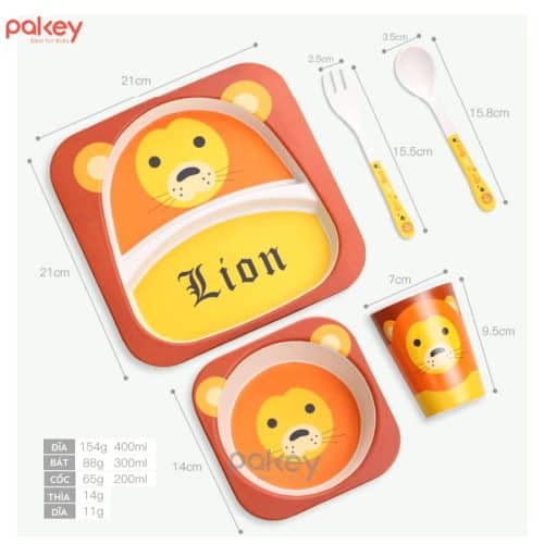 Set ăn dặm sợi tre còn được áp dụng công nghệ in màu thực phẩm an toàn cho bé trong suốt quá trình sử dụng