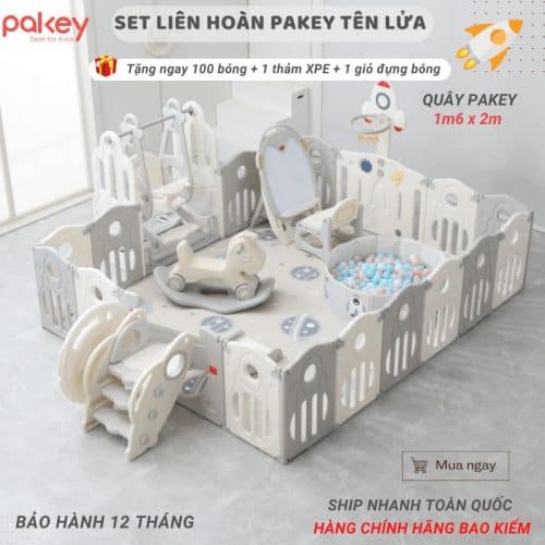 Quây cũi liên hoàn Tên Lửa 5 tiện ích 20 Kích thước của quây liên hoàn hoạ tiết tên lửa dựa trên các tiêu chí an toàn của trẻ nhỏ