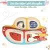 Set ăn dặm sợi tre 3 món B006 & B007 23 Set ăn dặm sợi tre có thiết kế tiện lợi, chia nhiều ngăn tiện ích cho bé dễ dàng thực hiện ăn dặm