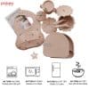 Set ăn dặm silicon 5 món cho bé 36 Khay ăn dặm được kèm theo nắp đậy, dĩa và thìa với họa tiết dễ thương