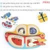 Set ăn dặm sợi tre 3 món B006 & B007 28 Set ăn dặm 3 món B006 có hoạ tiết hình phi thuyền ngộ nghĩnh, bắt mắt, dễ thu hút các bé vào bữa nhanh hơn
