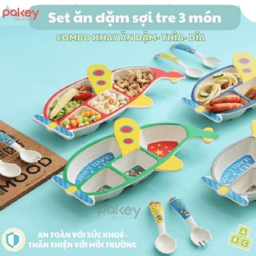 Đĩa ăn dặm có thiết kế dày dặn, chắc chắn, cầm đầm tay