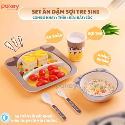 Bộ ăn dặm sợi tre thiết kế theo phân khúc sản phẩm cao cấp, nên có thể làm quà đi tặng trong những dịp đặc biệt