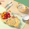 Set ăn dặm sợi tre 5 món A032 20 Chất liệu hoàn toàn lành tính, an toàn với sức khỏe của người dùng, đặc biệt với trẻ nhỏ