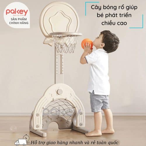 Cây bóng rổ giúp bé phát triển chiều cao và tăng kỹ năng quan sát