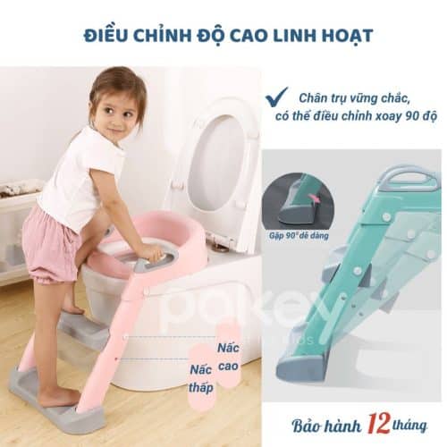Bậc thang có chế độ thay đổi điều chỉnh xoay linh hoạt 90 độ