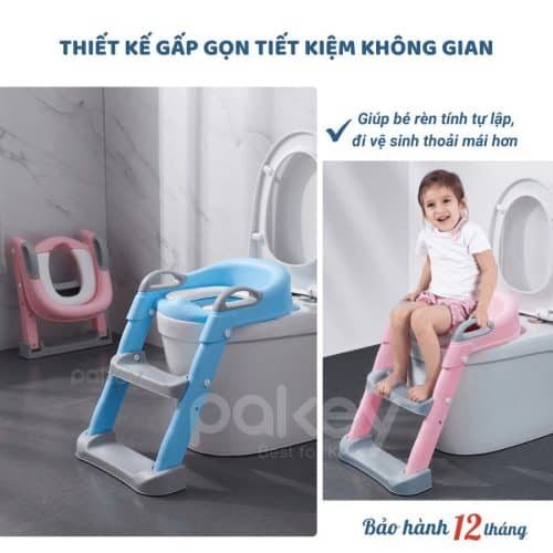 Thiết kế thang bô cho bé phù hợp hầu hết với các bồn cầu tại VIệt Nam hiện nay