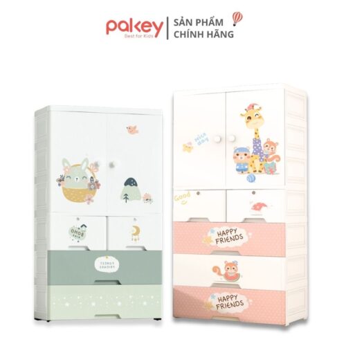 Tủ quần áo cho bé 4/5 tầng Pakey HX004