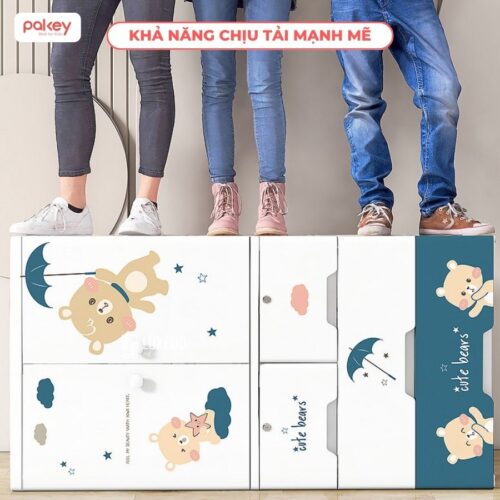 Tủ quần áo cho bé 4/5 tầng Pakey HX004 12 Tủ quần áo cho bé 4/5 tầng Pakey HX004