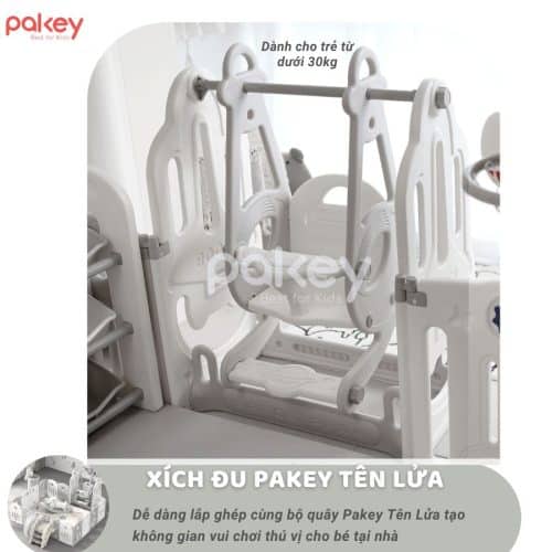 Quây cũi liên hoàn Tên Lửa 5 tiện ích 25 Với bộ đôi ốc chốt bền bỉ, set liên hoàn Tên lửa đảm bảo an toàn cho bé khi chơi