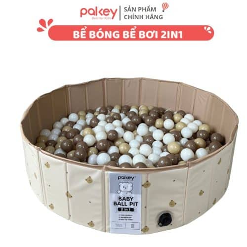 Bể bóng bể bới cho bé Pakey 2in1 hàng chính hãng nhập khẩu chính ngạch