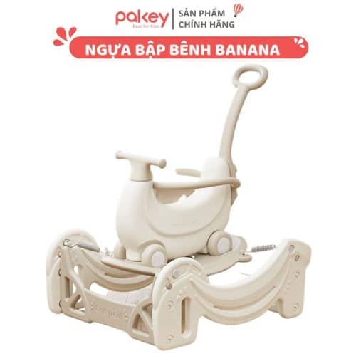 Ngựa bập bênh Pakey Banana cho bé