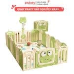 Quây cũi nhựa gấp gọn Pakey Ếch Xanh
