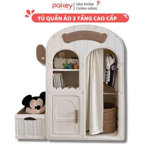Tủ nhựa đa năng cho bé Pakey E061 - hàng chính hãng