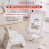Bộ bảng vẽ cho bé kèm ghế Pakey Khủng Long 16 bang hoc khung long cho be New sun babies