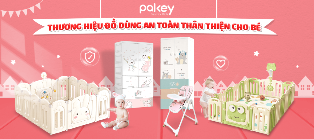 Bộ sưu tập bán chạy Pakey 1 Pakey là thương hiệu đồ dùng an toàn thân thiện cho bé nhỏ