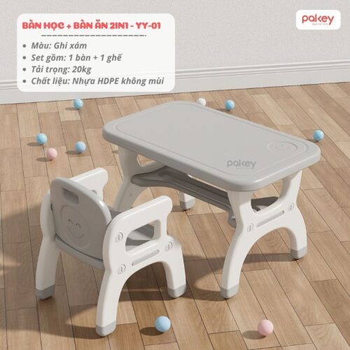 Bộ bàn học cho bé 2in1 YY01