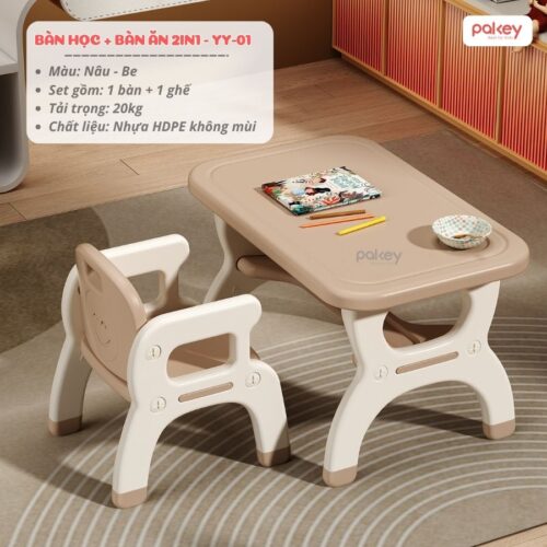 Bộ bàn học cho bé 2in1 YY01