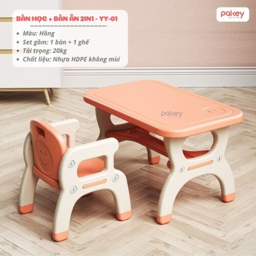 Bộ bàn học cho bé 2in1 YY01