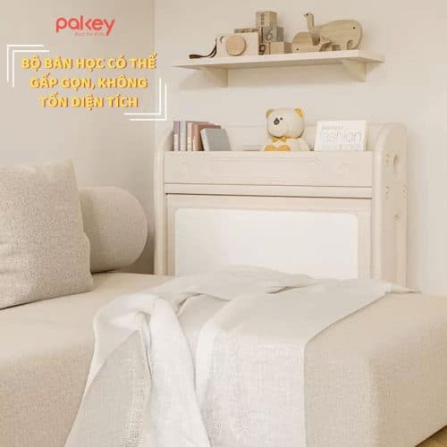 Bàn gấp gọn không chiếm nhiều diện tích lưu trữ