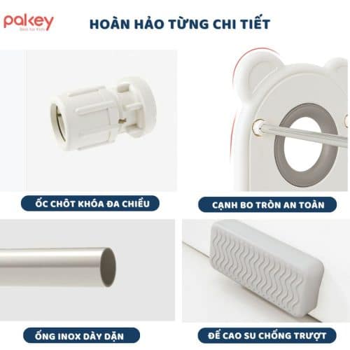 Kệ để đồ 4 tầng hình gấu Pakey size L (kèm hộc) 23 Thiết kế hoàn hảo đến từng chi tiết nhỏ
