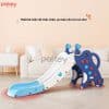 Cầu trượt cho bé Pakey voi cao cấp 20 Phần đế có thiết kế chống trượt giúp cầu trượt bám chắc mặt sàn và không rung lắc, trơn trượt khi sử dụng
