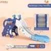 Cầu trượt cho bé Pakey voi cao cấp 14 cau truot em be voi cao cap mau xanh New sun babies