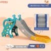 Cầu trượt cho bé Pakey voi cao cấp 15 cau truot em be voi cao cap mau xanh la dam New sun babies