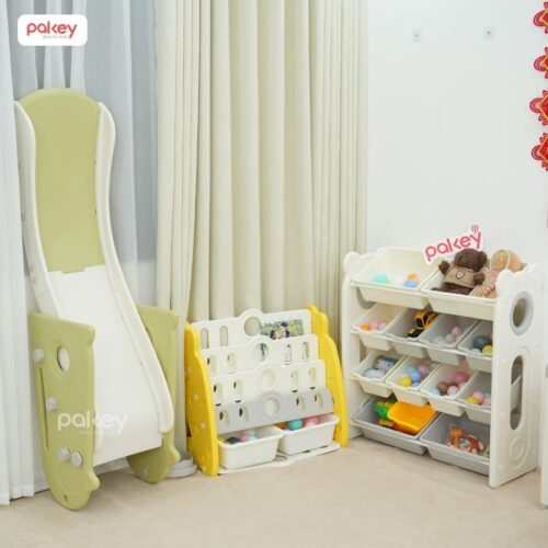 Cầu trượt đơn Pakey chim cánh cụt B051 23 Cầu trượt Pakey chim cánh cụt