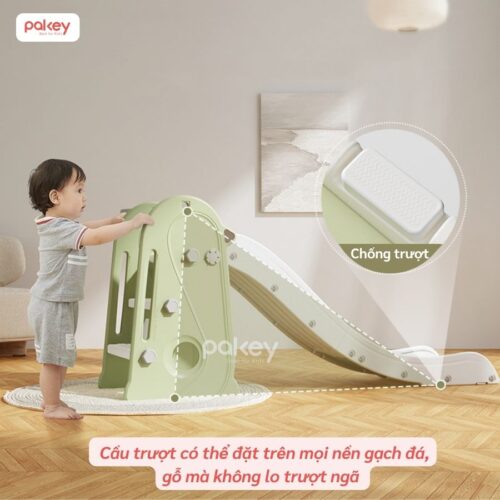 Cầu trượt đơn Pakey chim cánh cụt B051 31 Cầu trượt Pakey chim cánh cụt