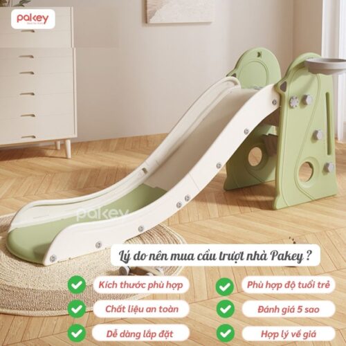 Cầu trượt đơn Pakey chim cánh cụt B051 41 Cầu trượt Pakey chim cánh cụt