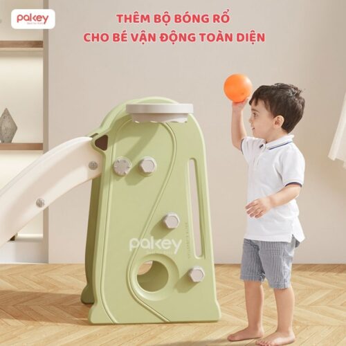 Cầu trượt đơn Pakey chim cánh cụt B051 32 Cầu trượt Pakey chim cánh cụt