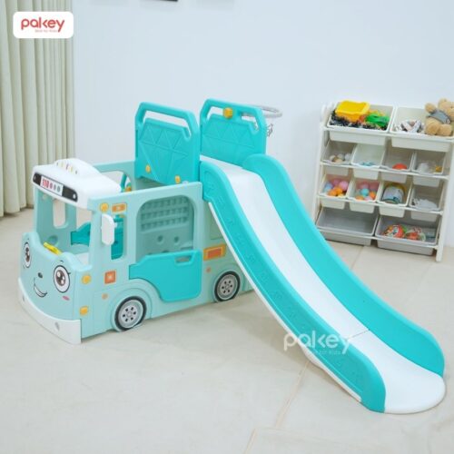 Cầu trượt Pakey xe bus cao cấp 34 Cầu trượt Pakey xe bus cao cấp
