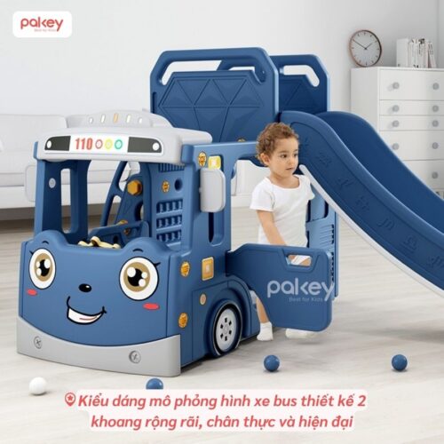 Cầu trượt Pakey xe bus cao cấp 20 Cầu trượt Pakey xe bus cao cấp
