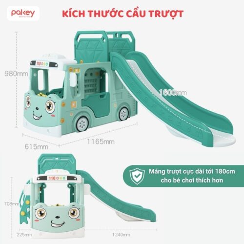 Cầu trượt Pakey xe bus cao cấp 28 cau truot pakey xe bus 8