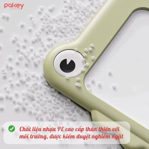 Bảng học Pakey khủng long được làm từ chất liệu nhựa nguyên sinh cao cấp, an toàn với sức khỏe của bé