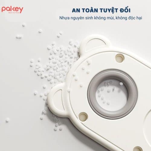 Kệ để đồ 4 tầng hình gấu Pakey size L (kèm hộc) 24 Kệ để đồ Pakey được làm từ chất liệu nhựa nguyên sinh HDPE an toàn cho sức khỏe, không mùi