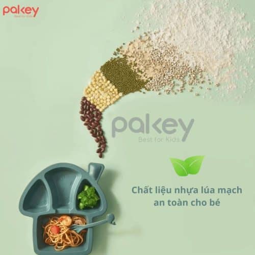 Set ăn dặm được làm từ Lúa mạch, làm từ thân cây lúa mạch kết hợp với nhựa PP