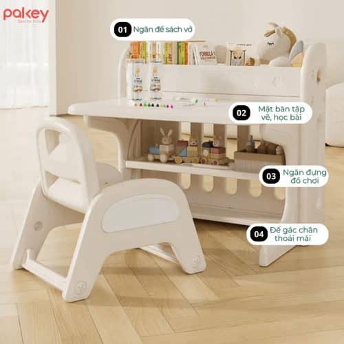 Bàn có thiết kế phân vùng khoa học