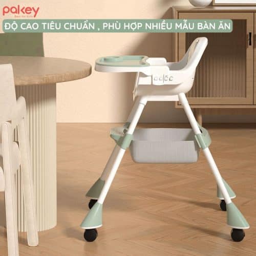 Chiều cao của ghế phù hợp với nhiều loại bàn ăn hiện nay